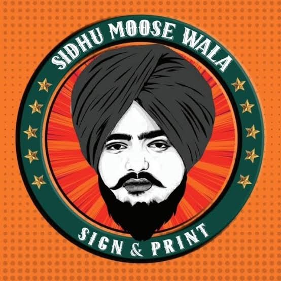 Sidhu Moosewala Sign And Prints